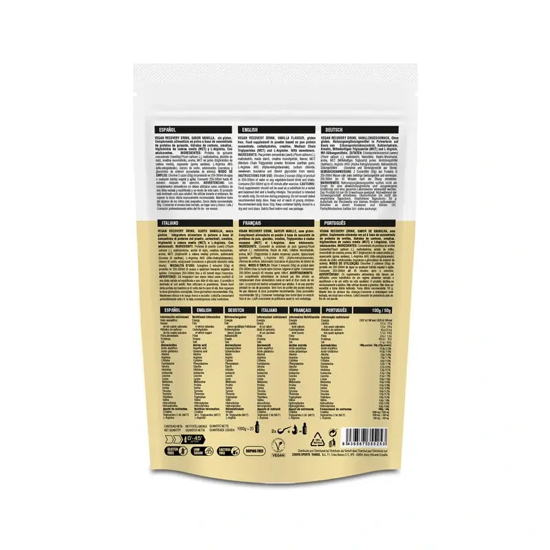 226Ers Vegan Recovery Drink – vegánsky regeneračný nápoj s príchuťou vanilky, 1000 g