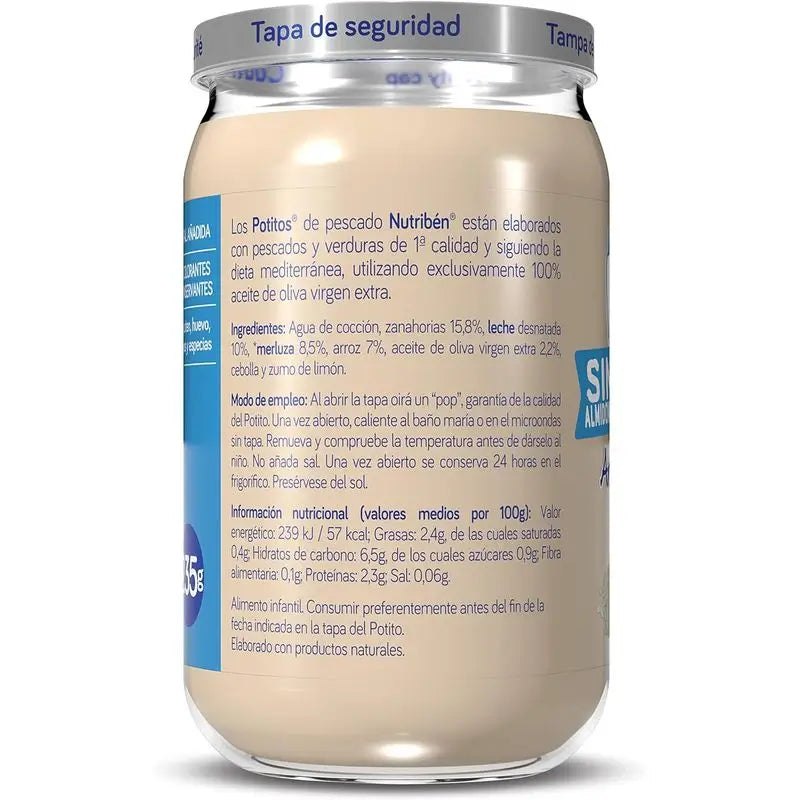 Nutriben Potito Suprema – merlúza s ryžou, 6 x 235 g