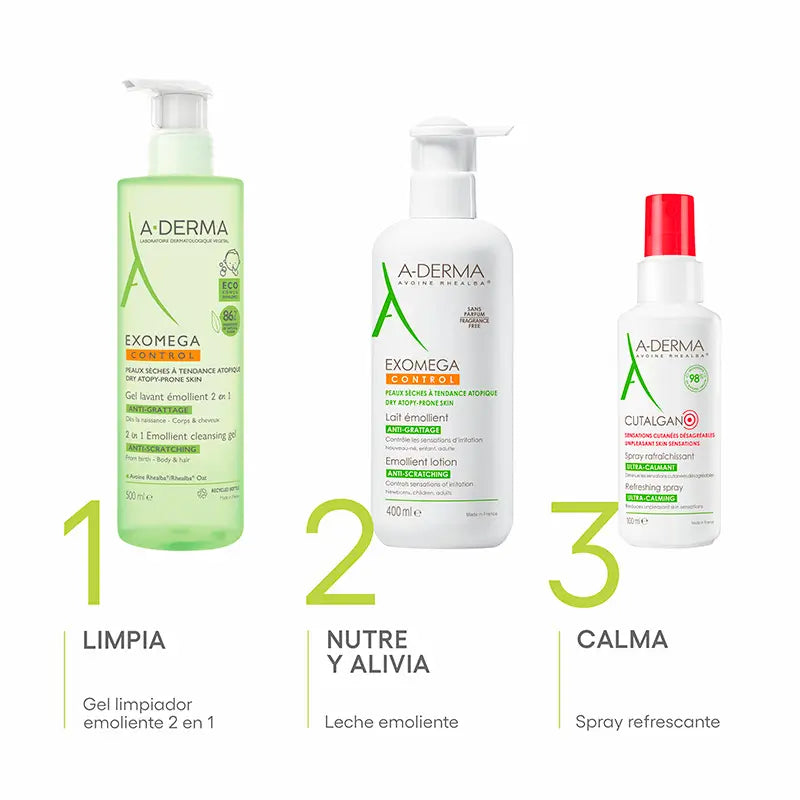 A-Derma Exomega Control Zjemňujúce telové mlieko 400 ml