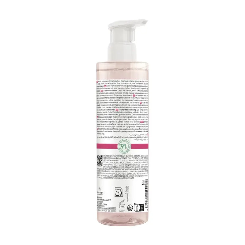 A-Derma Exomega upokojujúci čistiaci gél na tvár, 200 ml