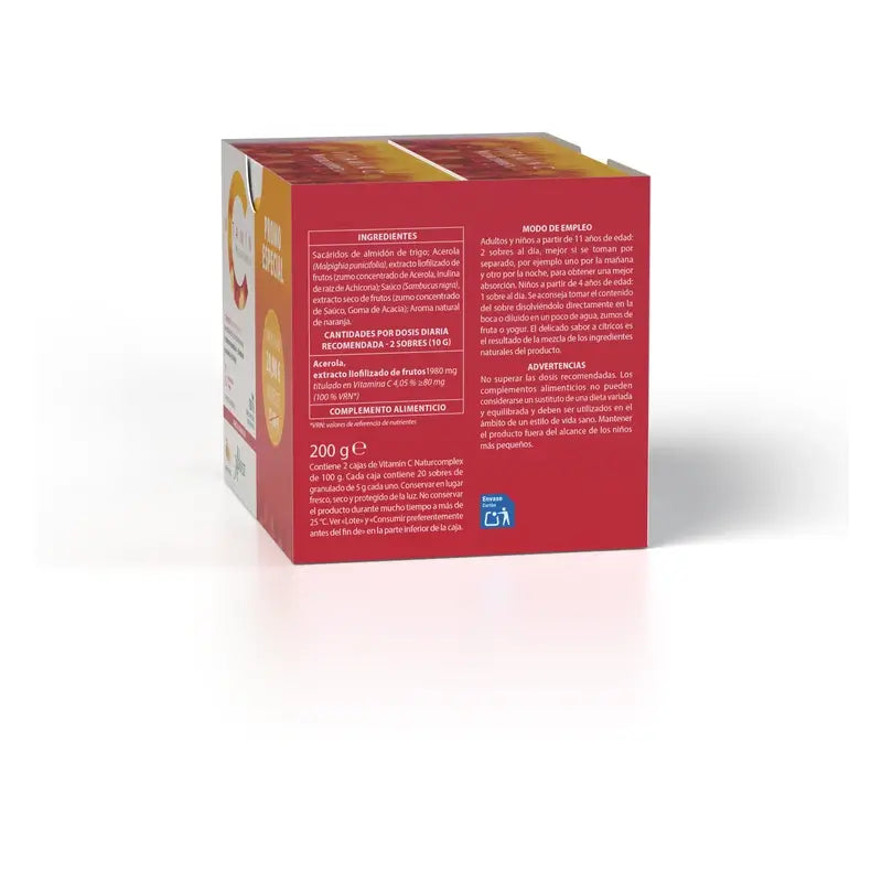 Aboca Vitamin C Naturcomplex – výživový doplnok, 20 + 20 vrecúšok