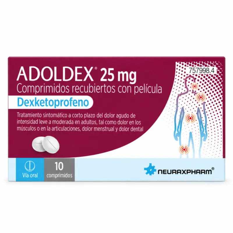 Adoldex 25 mg, 10 obalených tabliet