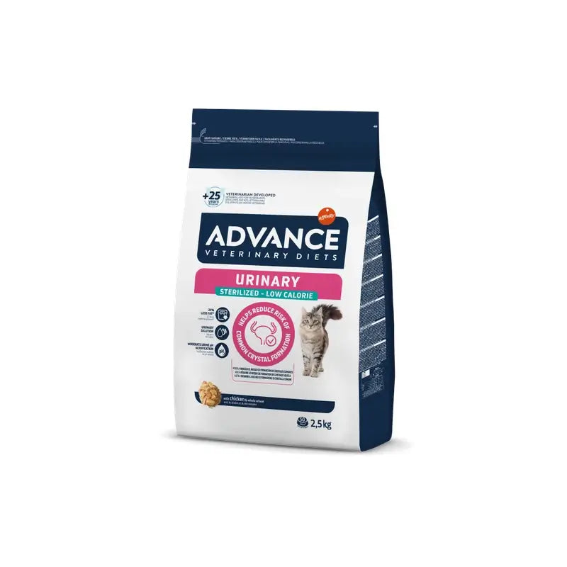Advance Vet Feline Sterilizovaný Urinary Low 2,5 kg, krmivo pre mačky