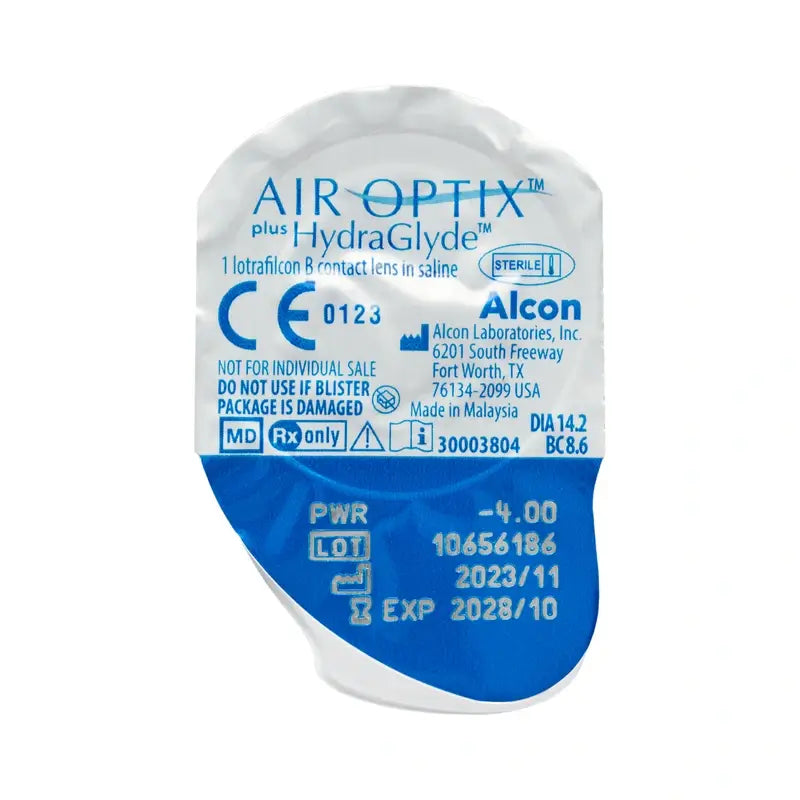 Air Optix Plus Hydraglade – mesačné sférické kontaktné šošovky, 3 ks
