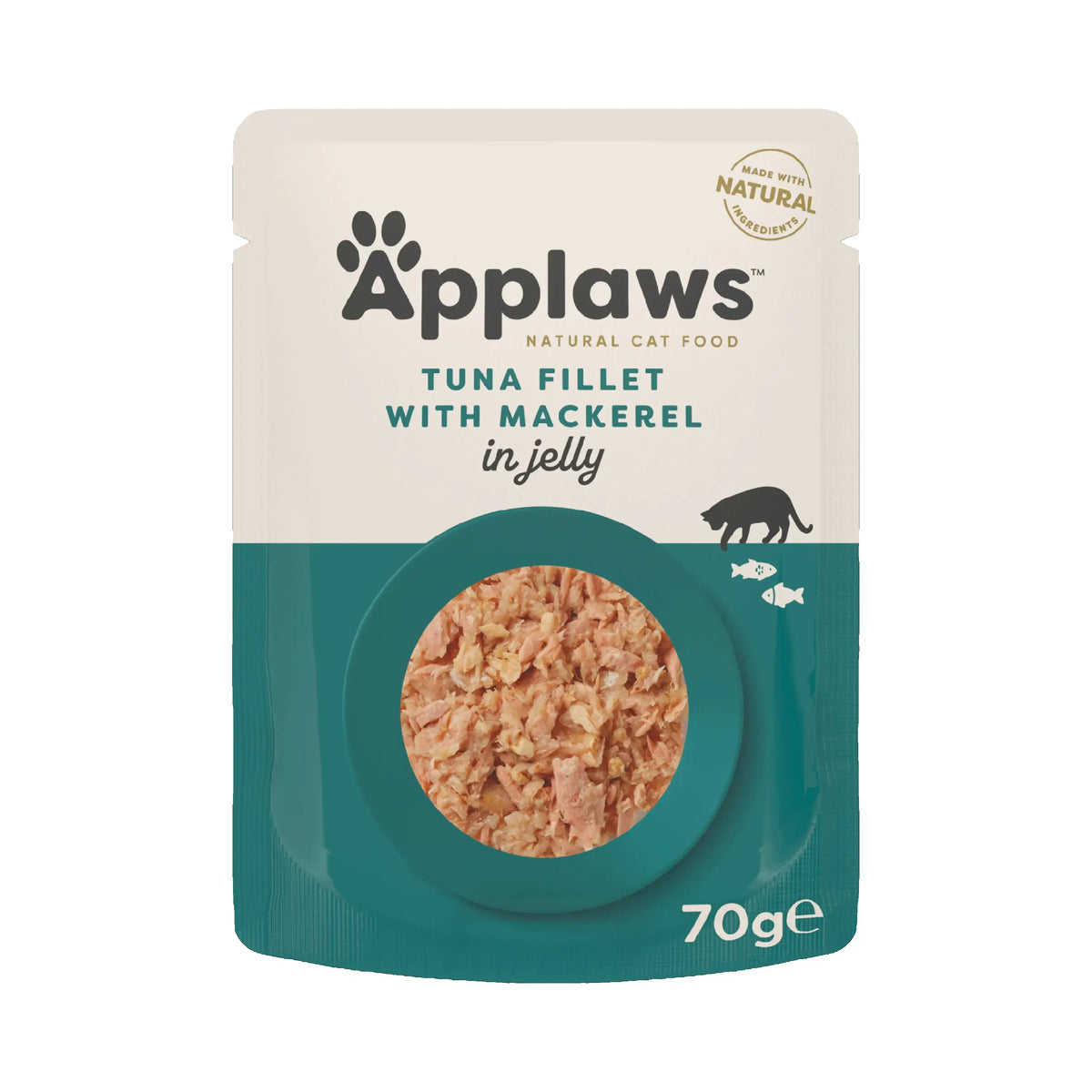 Applaws Cat – Tuniakové filé s makrelou v želatíne, 16 × 70 g