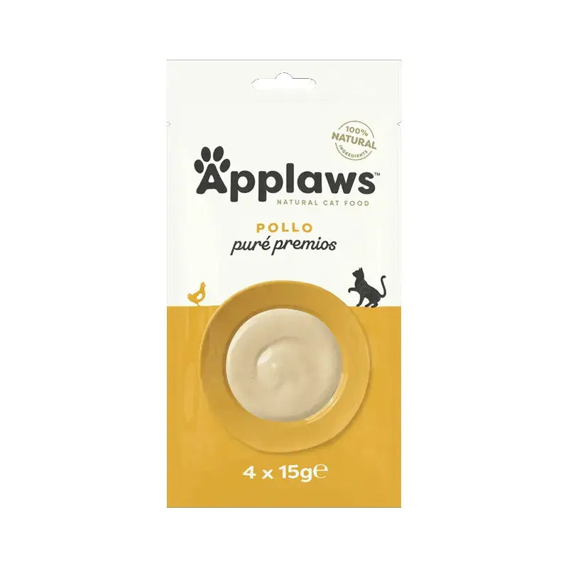 Applaws Cat – vrecúško so snackom Pure s kuracím mäsom, 10x4x15 g