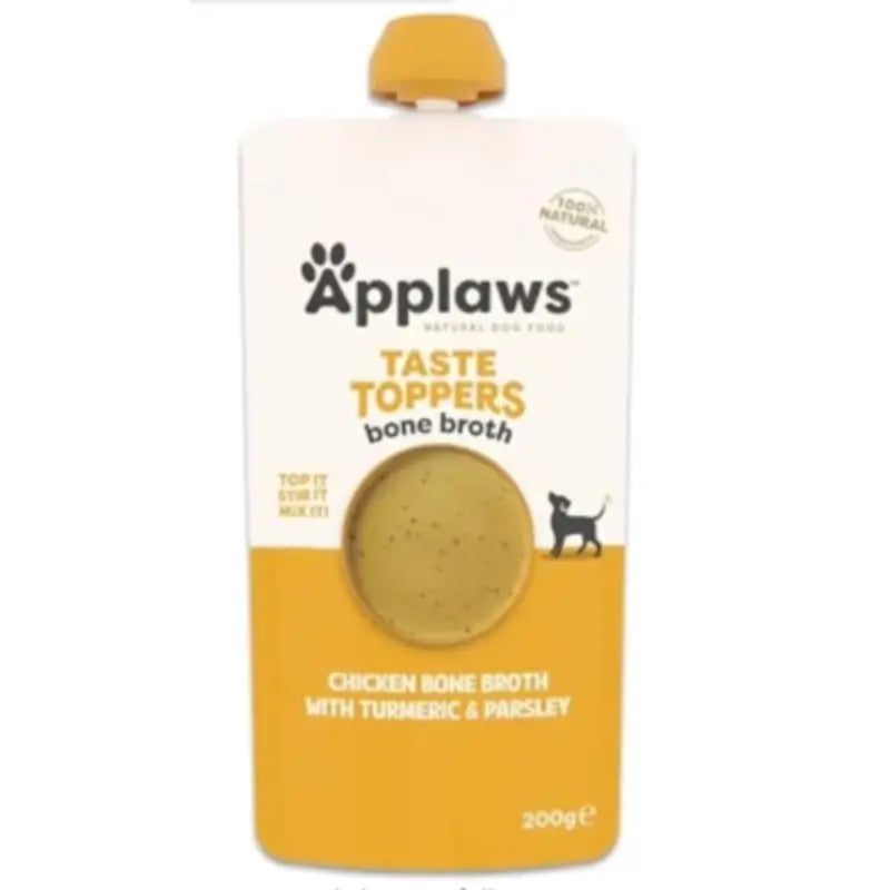 Applaws Dog – prísada do krmiva „Topper“ s kuracím vývarom, 6 x 200 ml