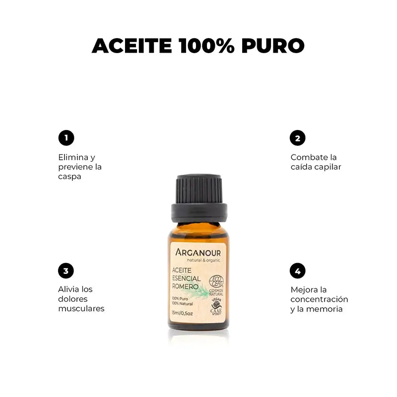 Arganour Esenciálny olej z rozmarínu, 15 ml