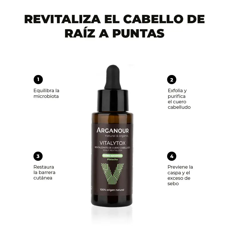 Arganour Capilar Vitalytox – prípravok na revitalizáciu pokožky hlavy, 50 ml