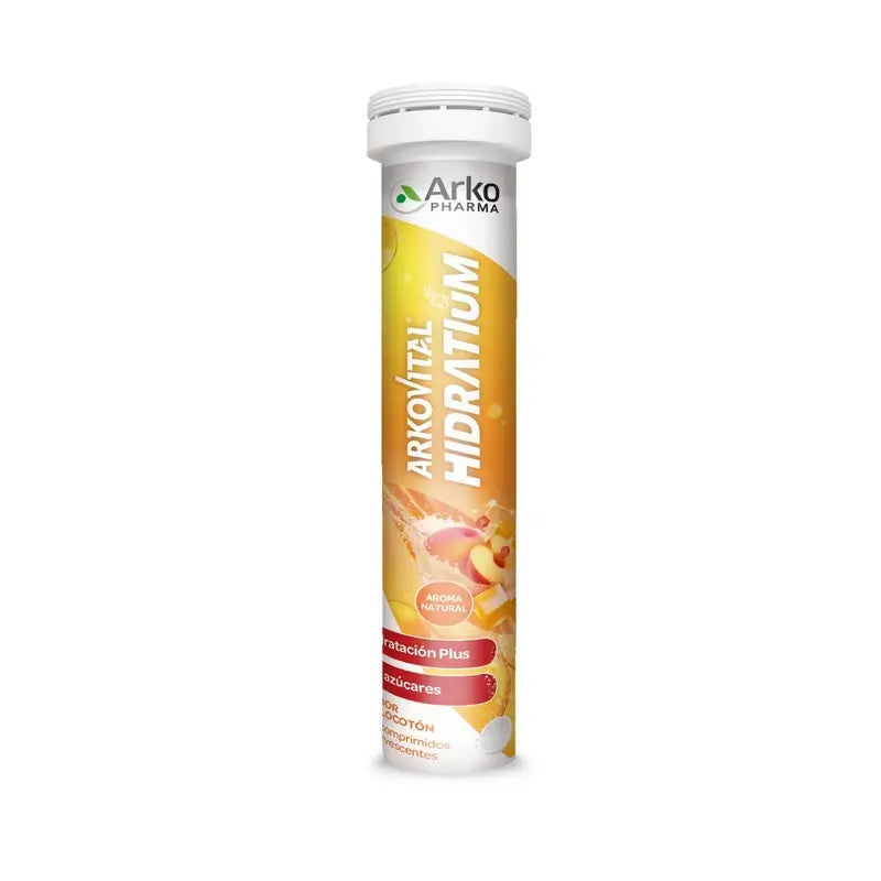 Arkovital Hidratium Peach Flavour – Effervescent, 24 tablets