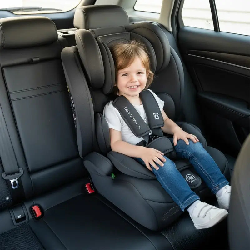 Asalvo Detská autosedačka 76–150 cm Nomada Pro, sivá, bez systému Isofix