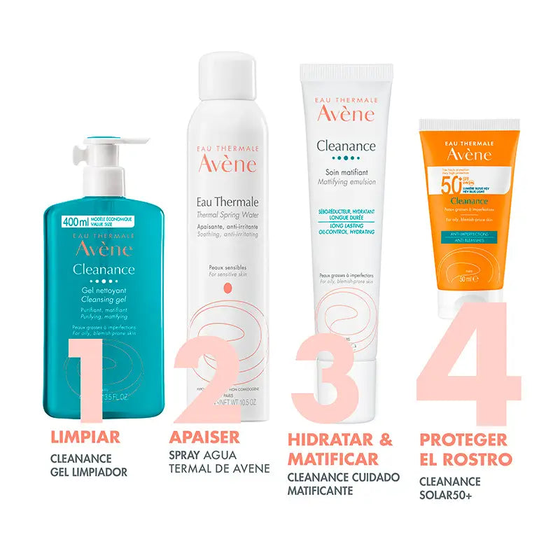 Avène Cleanance Solar SPF 50+, mastná pleť, 50 ml