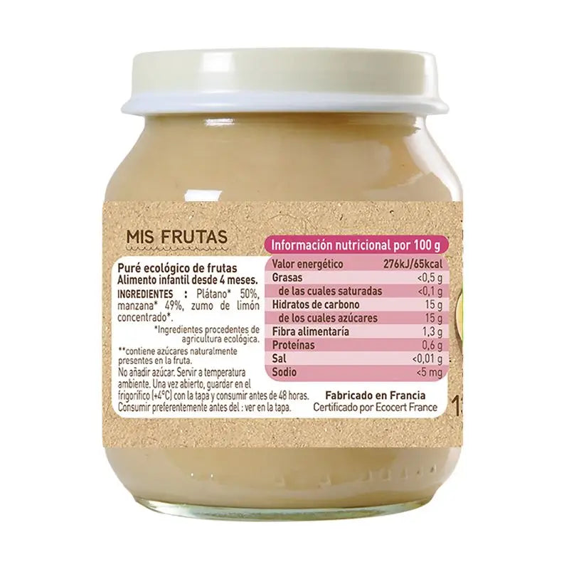 Babybio Jablko a banán, 130 g