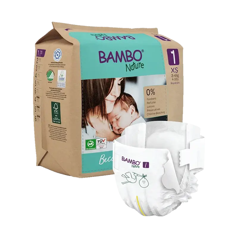 Bambo Nature Plienky veľkosť 1 (2–4G), 22 kusov