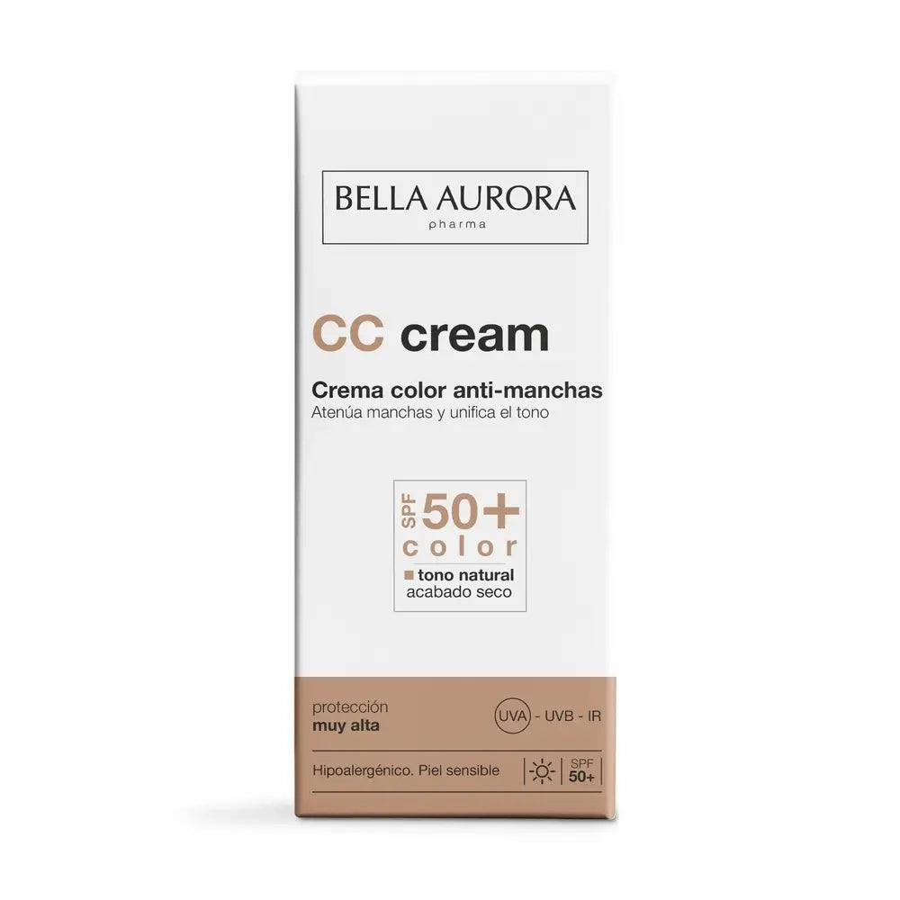 Bella Aurora CC Protect – tónovací krém s ochranným faktorom SPF 50+ proti vzniku pigmentových škvŕn, 30 ml
