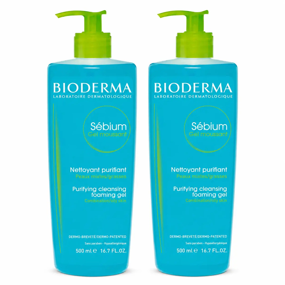Bioderma Sebium Čistiaci penový gél 500 ml, balenie po 2 ks