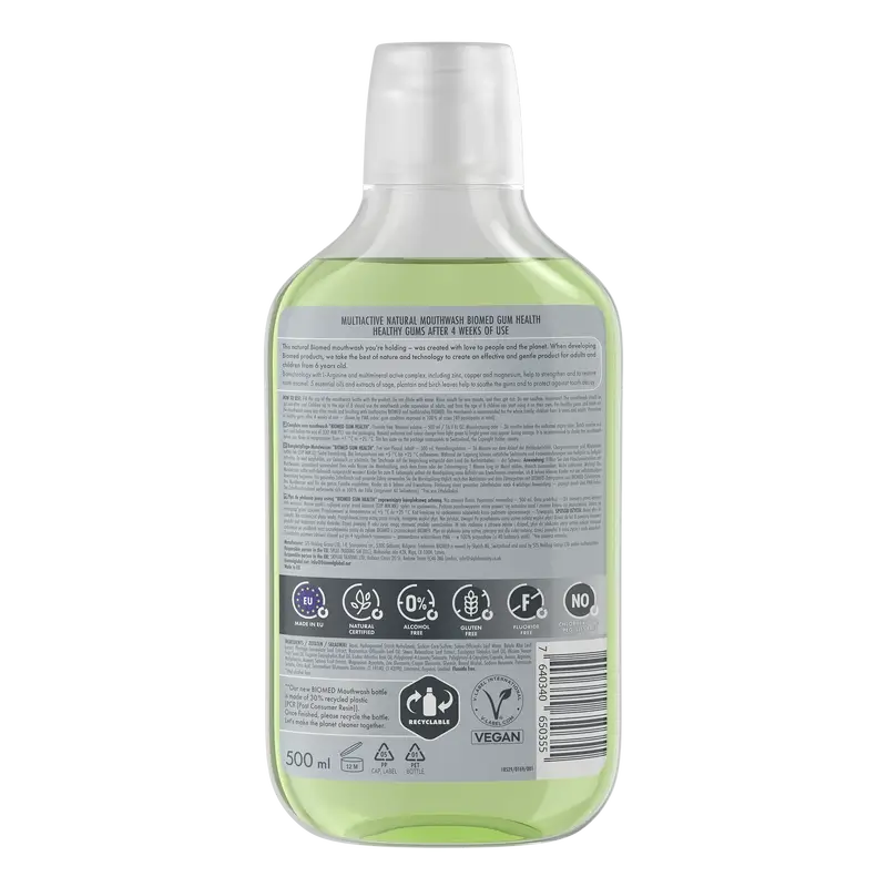Biomed Gum Health ústna voda, 500 ml