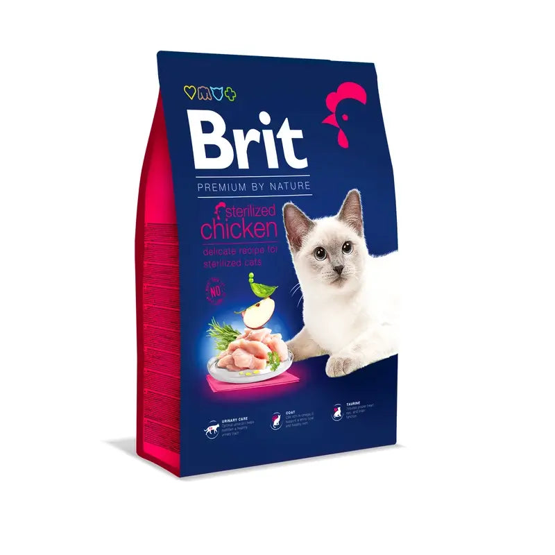 Brit Premium Bn Cat – pre kastrované mačky, kuracie mäso, 8 kg