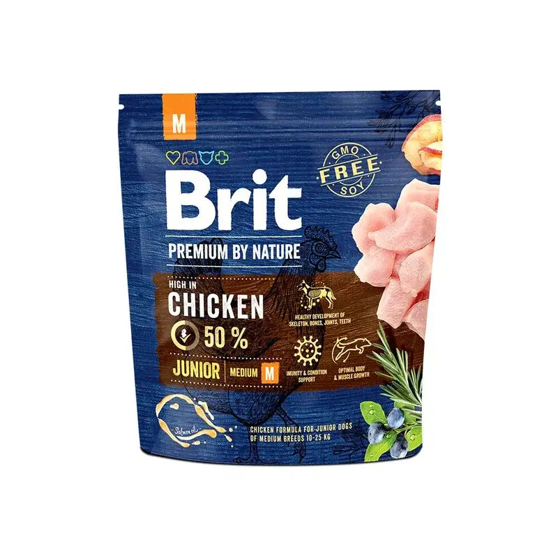 Brit Premium Dog Nature – Junior M 1 kg