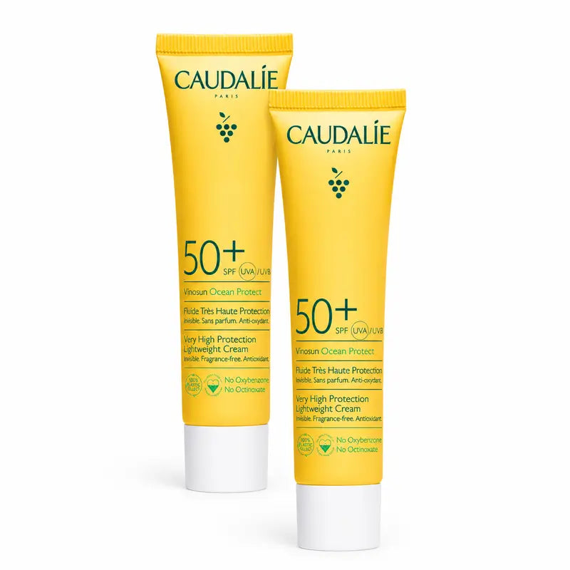 Caudalie Vinosun Fluid s veľmi vysokou ochranou SPF50+ Balenie 2 x 40 ml