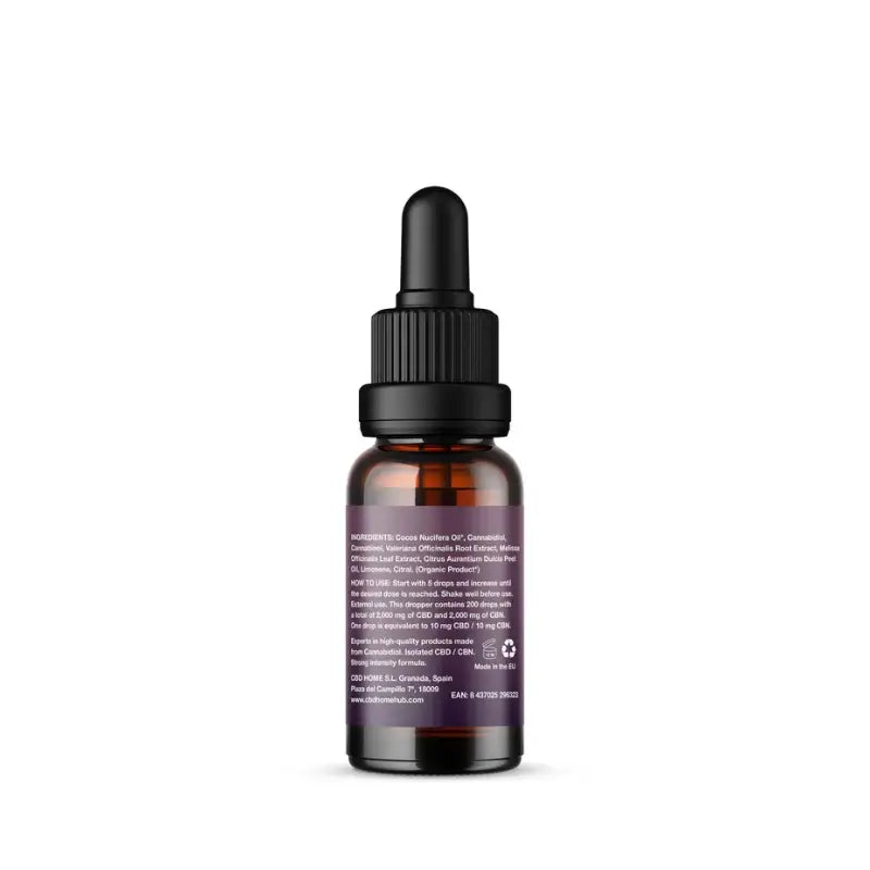 CBD HOME Olej s CBD + CBN + medovkou + valeriánou, 10 ml