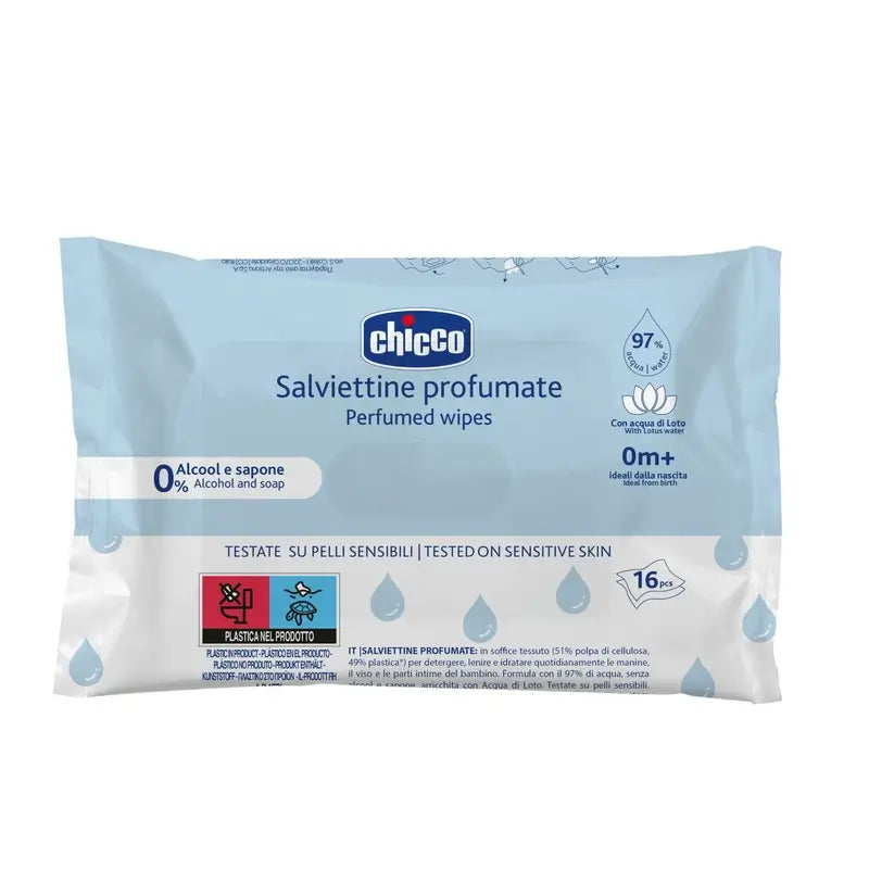 Chicco Wipes Pack 16 Units