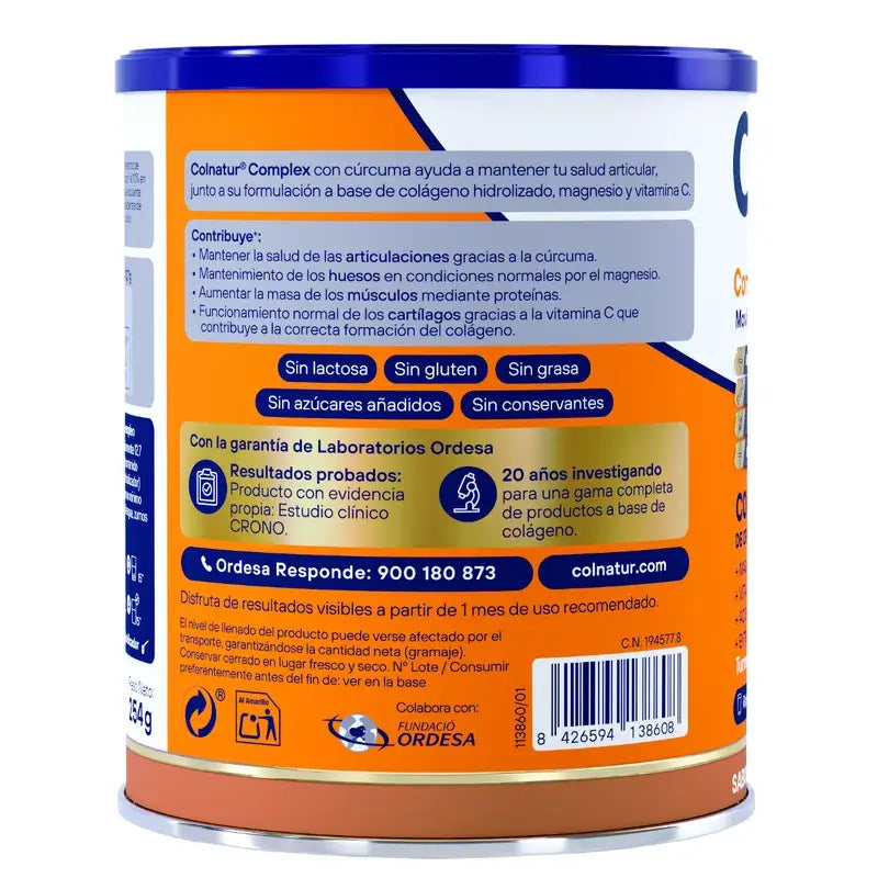 Colnatur Complex Kolagén Kurkuma s príchuťou broskyne, 254 g