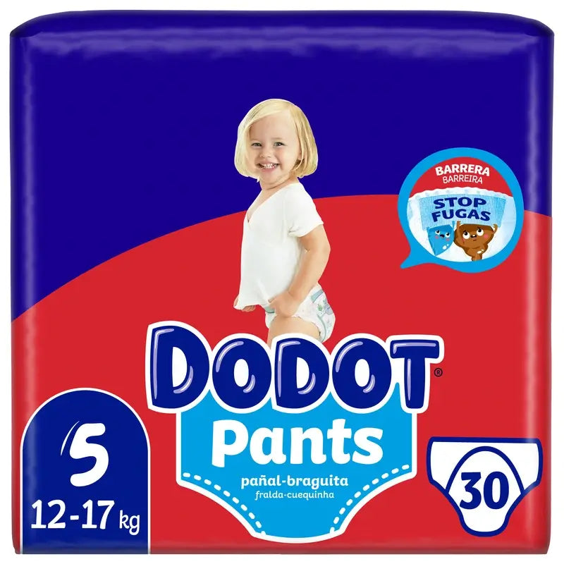 Dodot Pants – nohavičkové plienky, veľkosť 5 (12–17 kg), 30 plienok