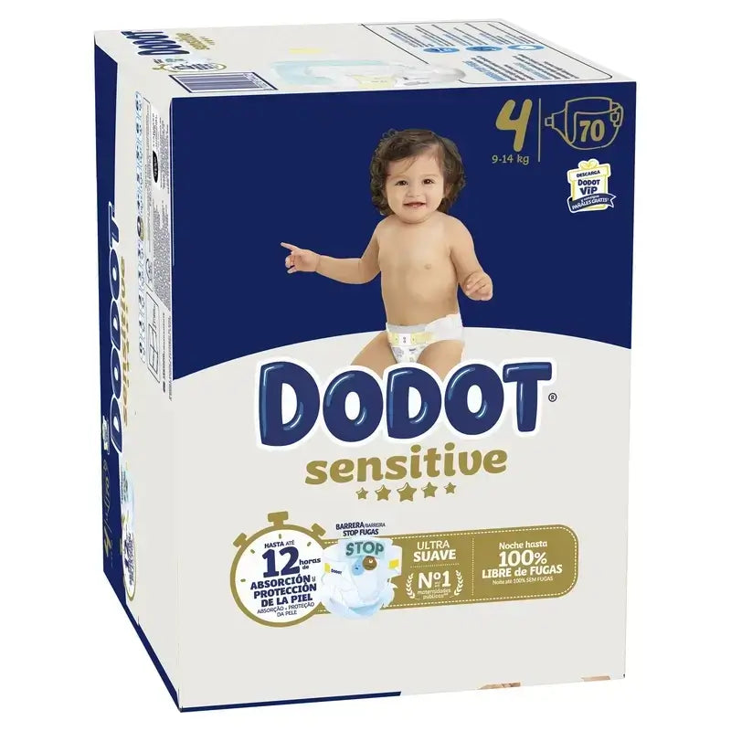 Dodot Sensitive Box veľkosť 4, 2x70 plienok