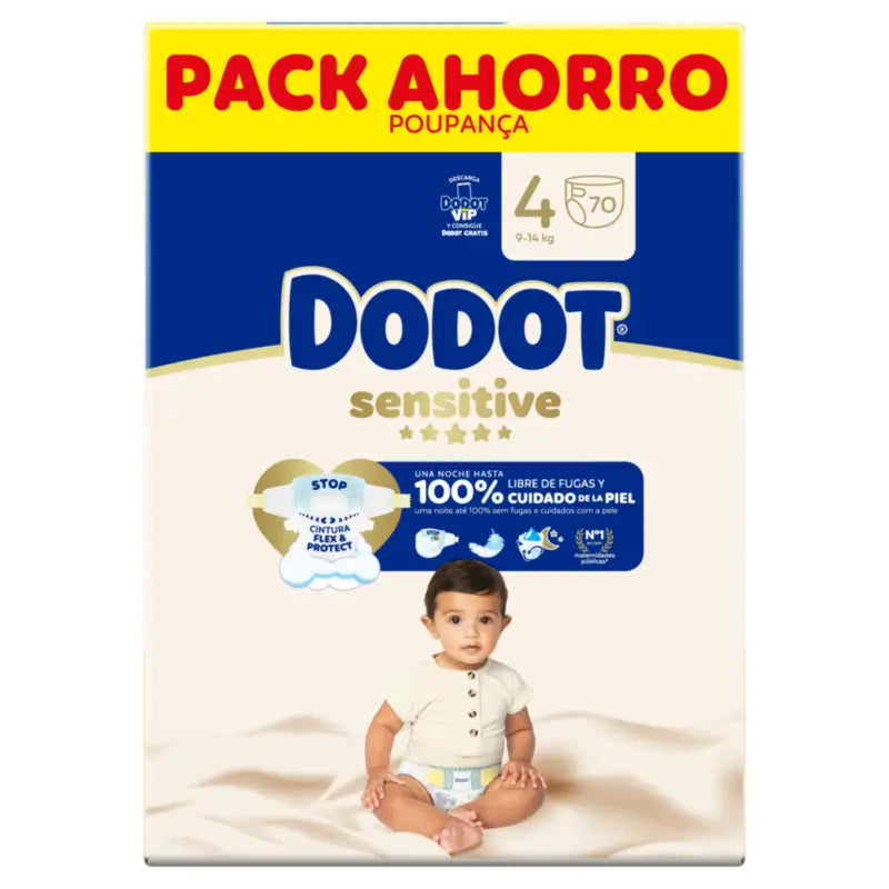 Dodot Sensitive Box, veľkosť 4, 70 plienok