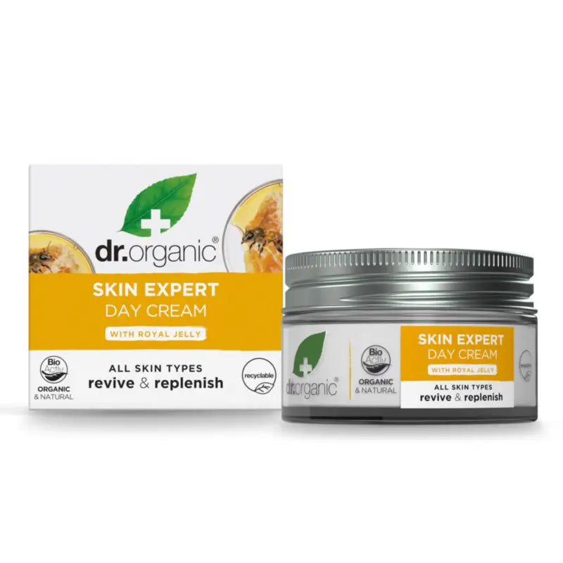 Dr.Organic Denný krém Skin Expert s materskou kašičkou, 50 ml