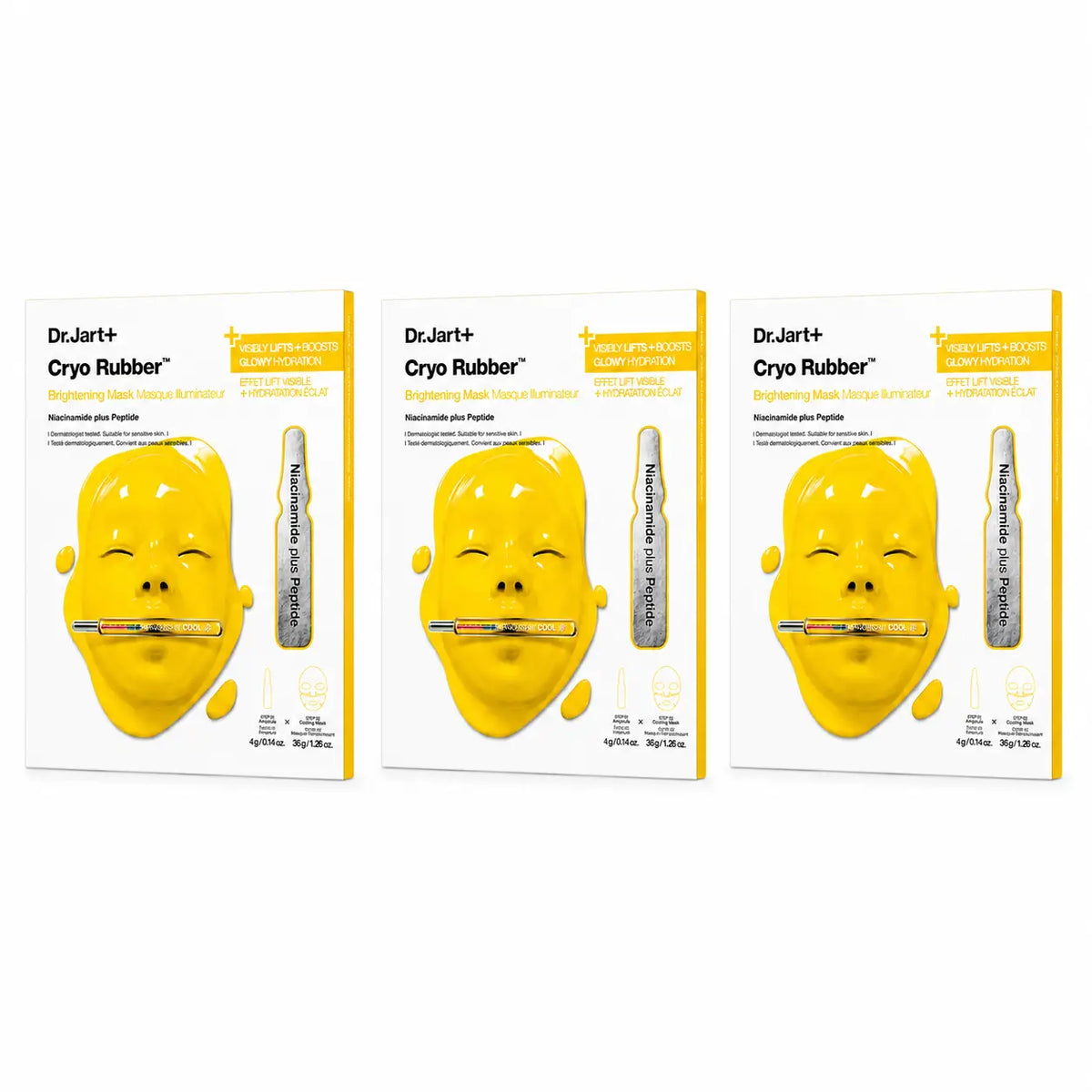 Dr.Jart+ Dr.Jart+ Cryo Rubber Brightening Mask, balenie po 3 ks