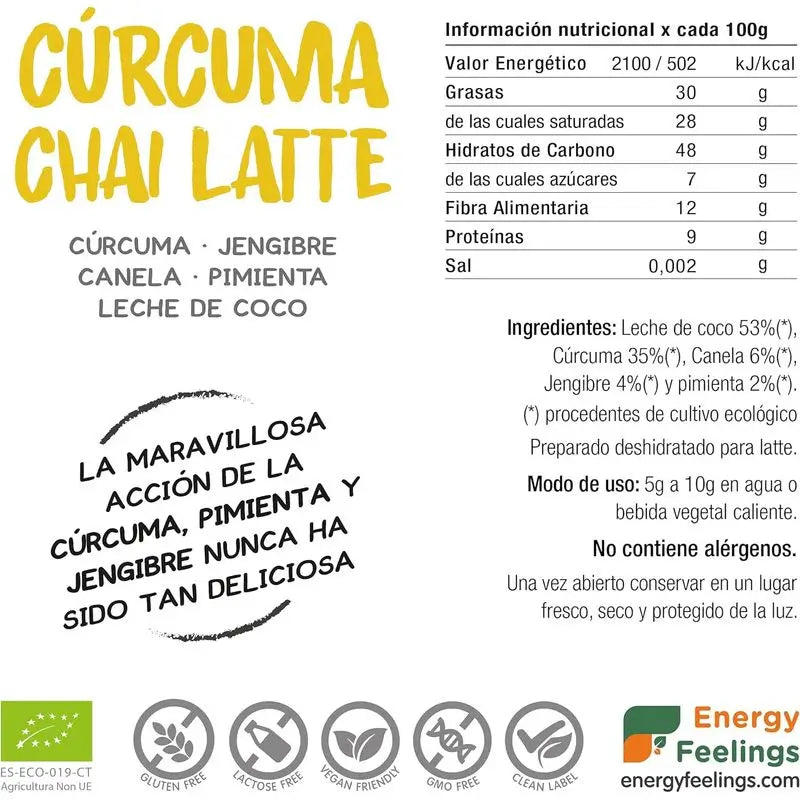 Energy Feelings Curcuma Chai 750 g. Eco Sg**