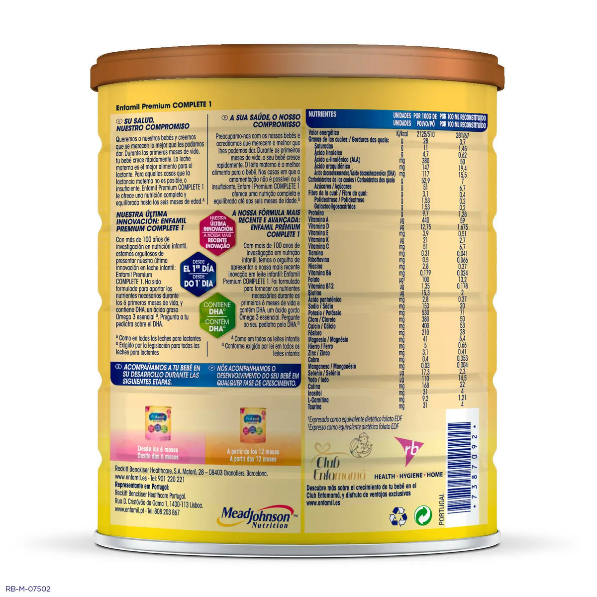 Enfamil Complete 1 – mlieko pre dojčatá, 800 g