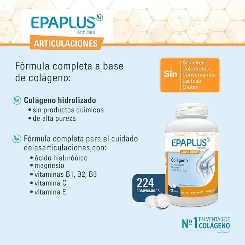 Epaplus Arthicare Kolagén Antiox Horčík + kyselina hyalurónová, 224 tabliet