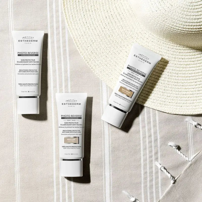 Institut Esthederm Photo Reverse Opaľovací krém proti pigmentovým škvrnám, svetlý odtieň, 50 ml