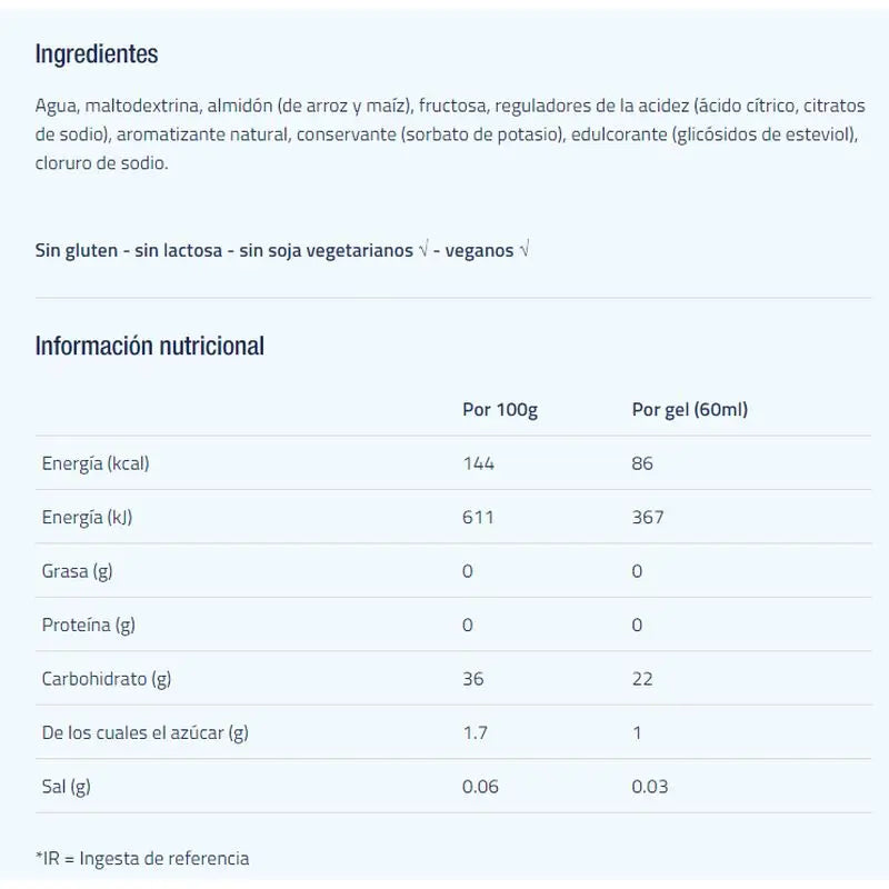 Etixx Izotonický energetický gél s príchuťou pomaranča, 12 ks