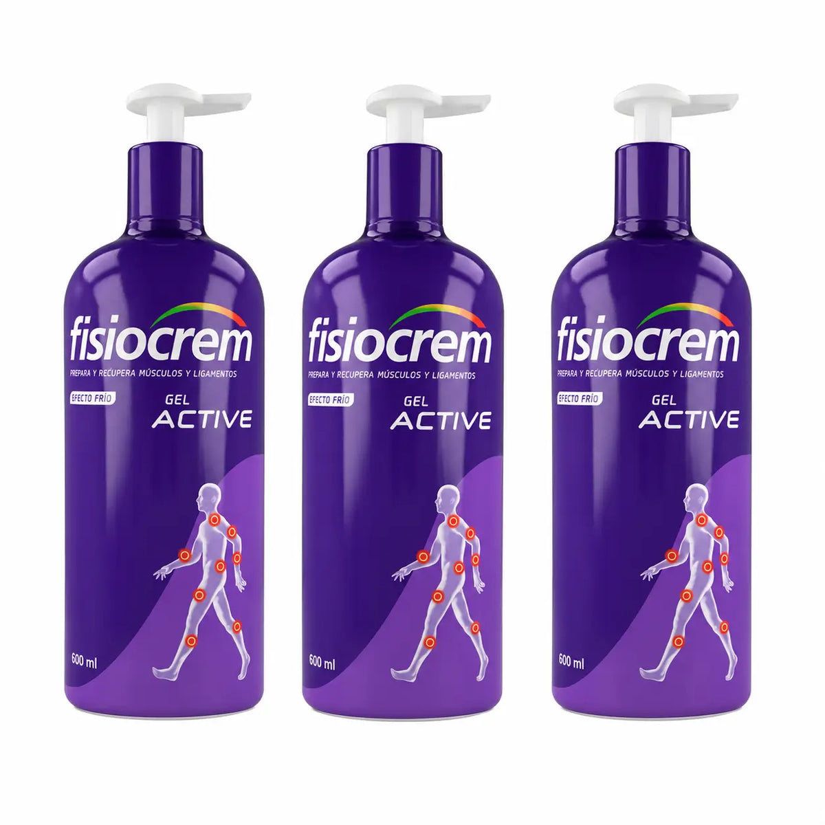 Fisiocrem Gel Active 600 ml, balenie po 3 kusoch