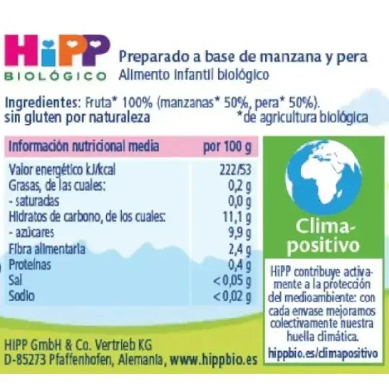 Hipp Bio – jablkovo-hruškový džem, 125 g