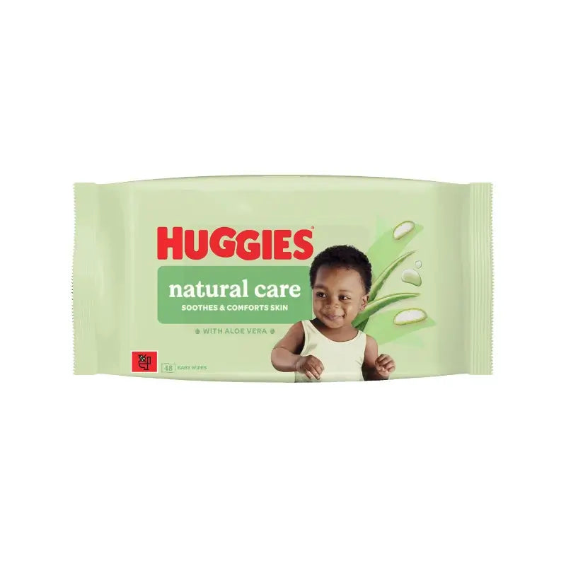 Vlhčené utierky Huggies Natural Care, 48 kusov