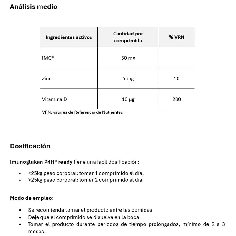 Imunoglukan Ph4 Ready so zinkom a vitamínom A, 30 tabliet