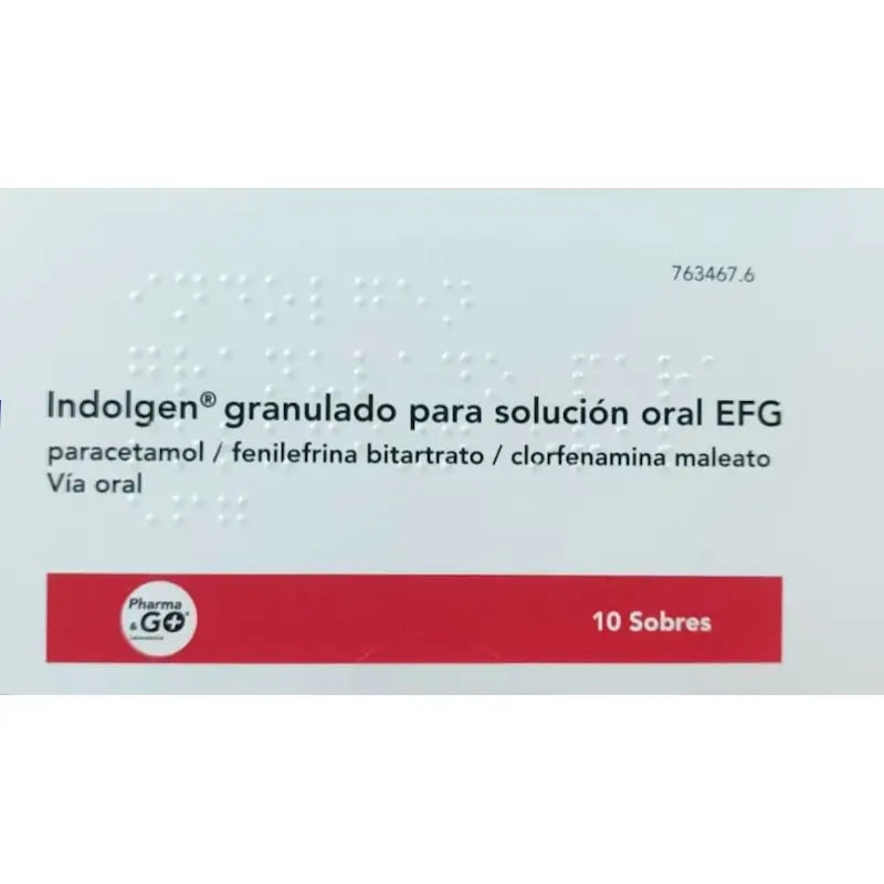 Indolgen v granulovanej forme na prípravu perorálneho roztoku, 10 vrecúšok