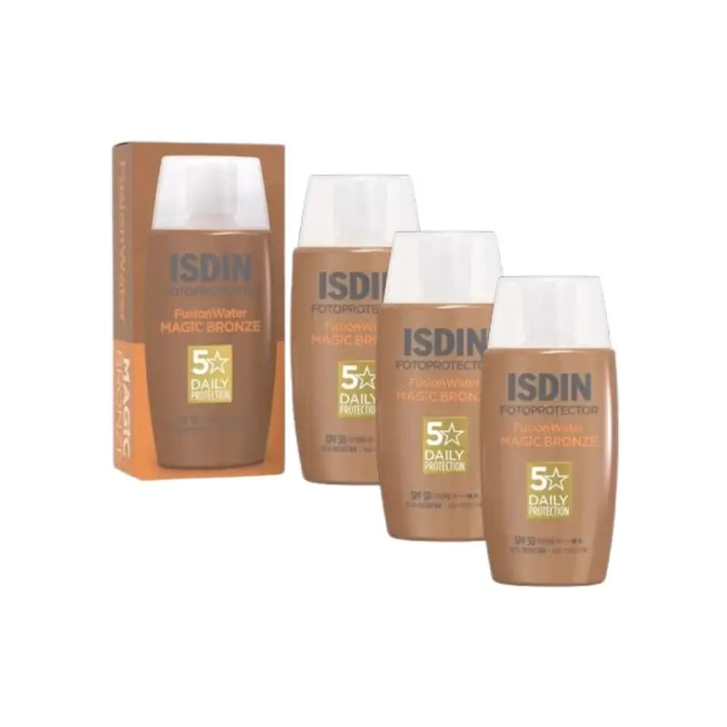 Isdin Fotoprotector Fusion Water Color Dark SPF 50, 3 × 50 ml