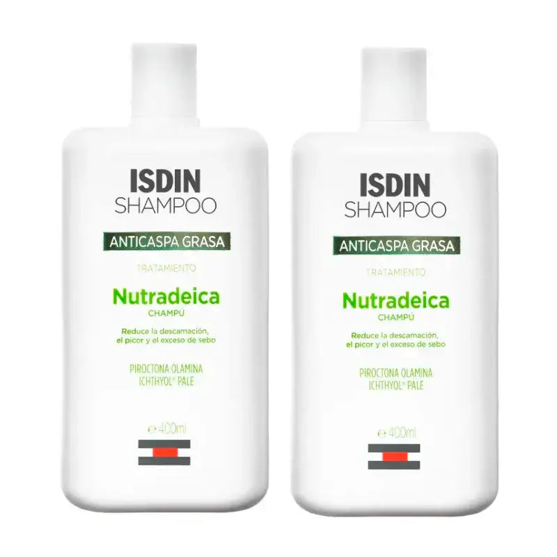 Isdin Nutradeica proti mastnej lupine, balenie 2 x 400 ml