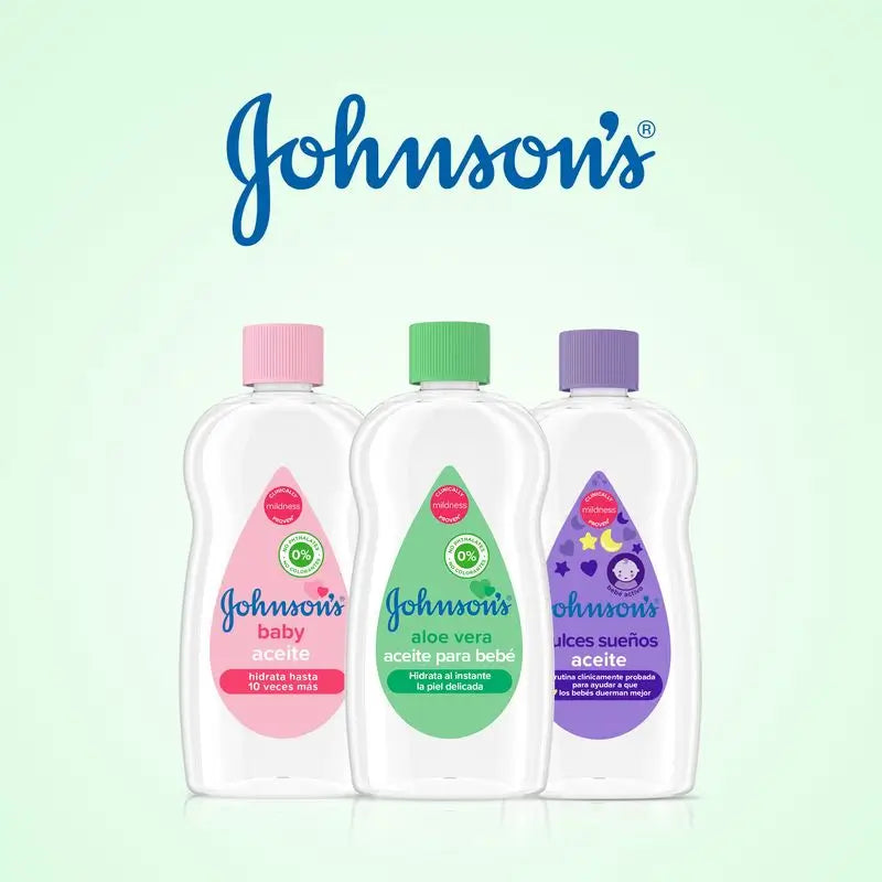 Johnson'S Baby Aloe Vera olej, okamžite hydratuje a vyživuje, 500 ml