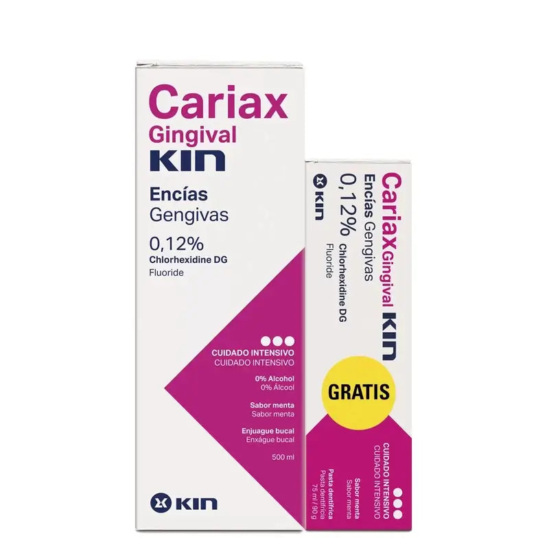Kin Cariax Gingival ústna voda, 500+75 ml