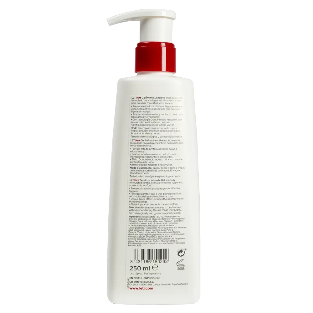 Letifem Woman Intímny gél Sensitive, 250 ml