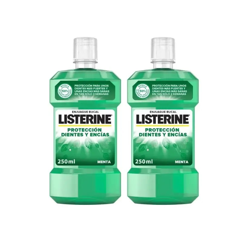 Listerine ústna voda na zuby a ďasná, balenie 2 x 250 ml