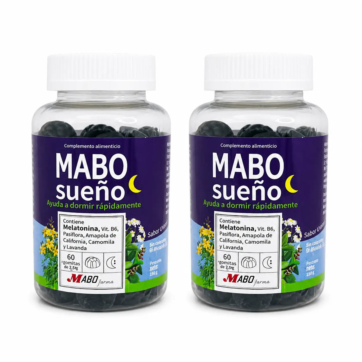 Mabonatur Mabosueño pre dospelých, 60 gumených cukríkov