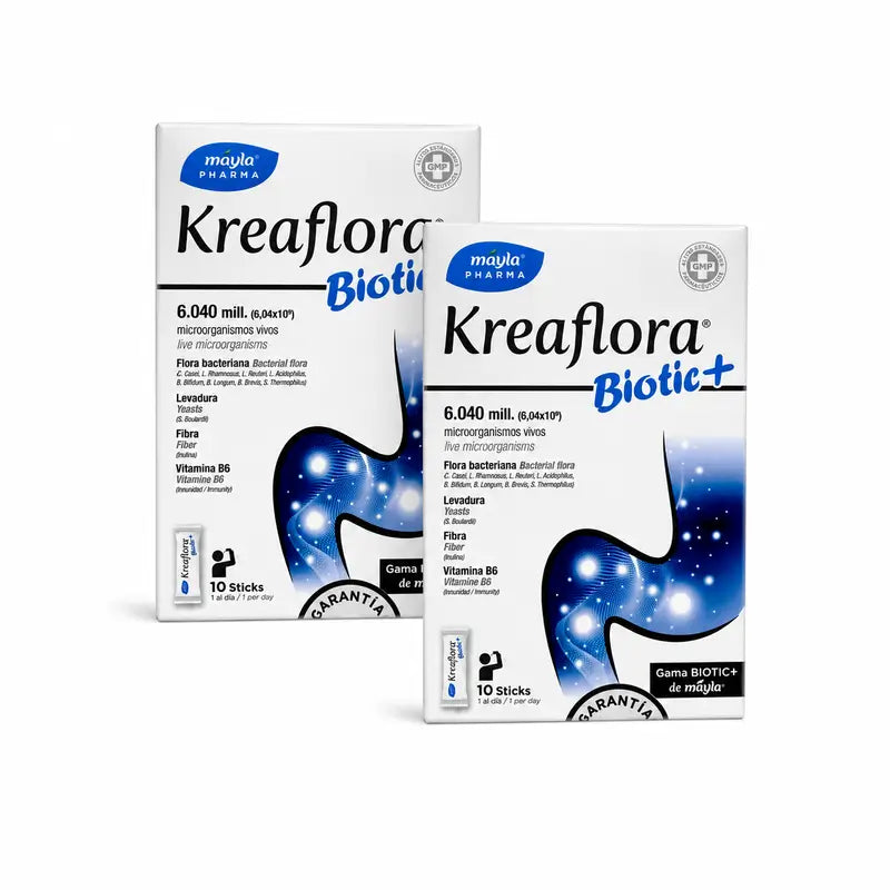 Máyla Pharma Kreaflora Biotic+ balenie 2 x 10 tyčiniek